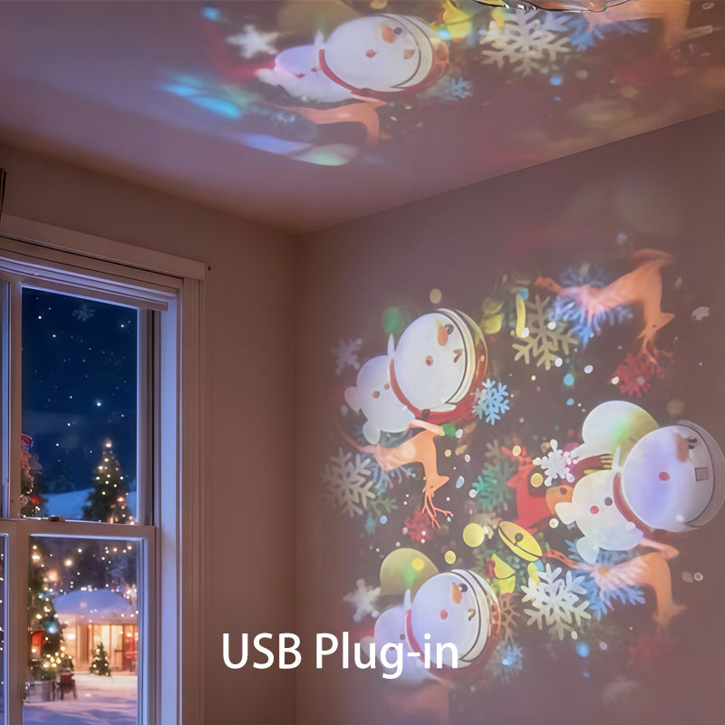 Dynamic Rotating LED Projector Light
